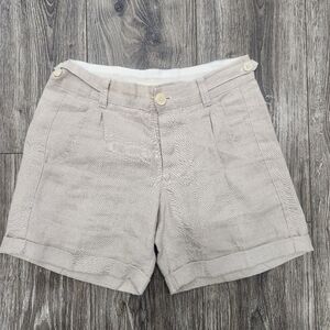 CP Shades Linen Cotton Blend High Waist Shorts size XS